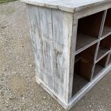 White patinated wooden craft