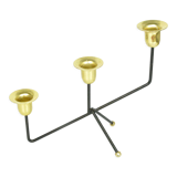 1970s. minimalist table candle holder, for three candles, belgium