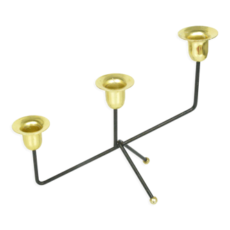 Bougeoir de table minimaliste, pour trois bougies, Belgique