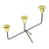 1970s. minimalist table candle holder, for three candles, belgium