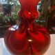 Vintage red opaline vase