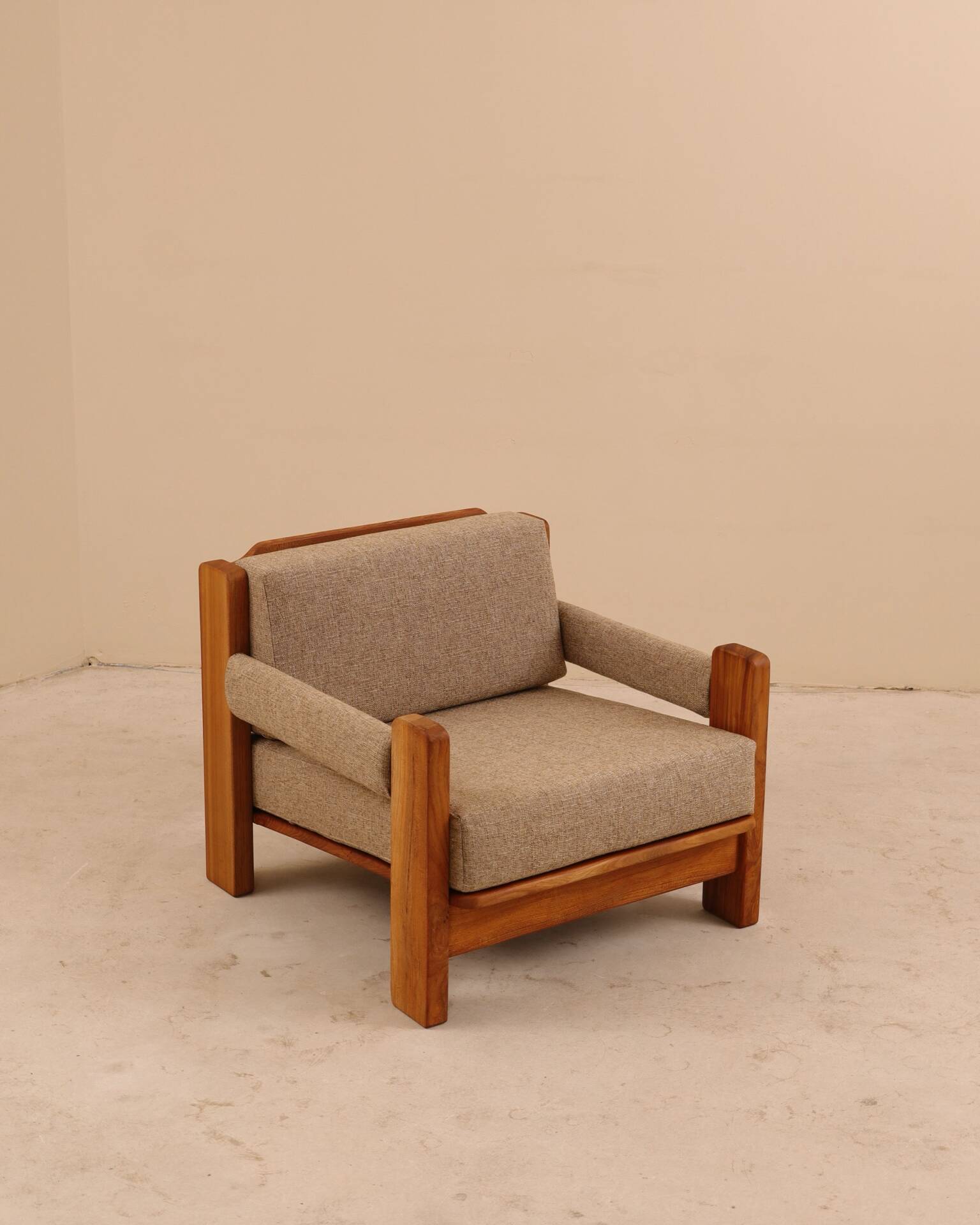 Fauteuils en orme, 1980’s