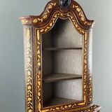 Inlaid corner display cabinet, 19th century