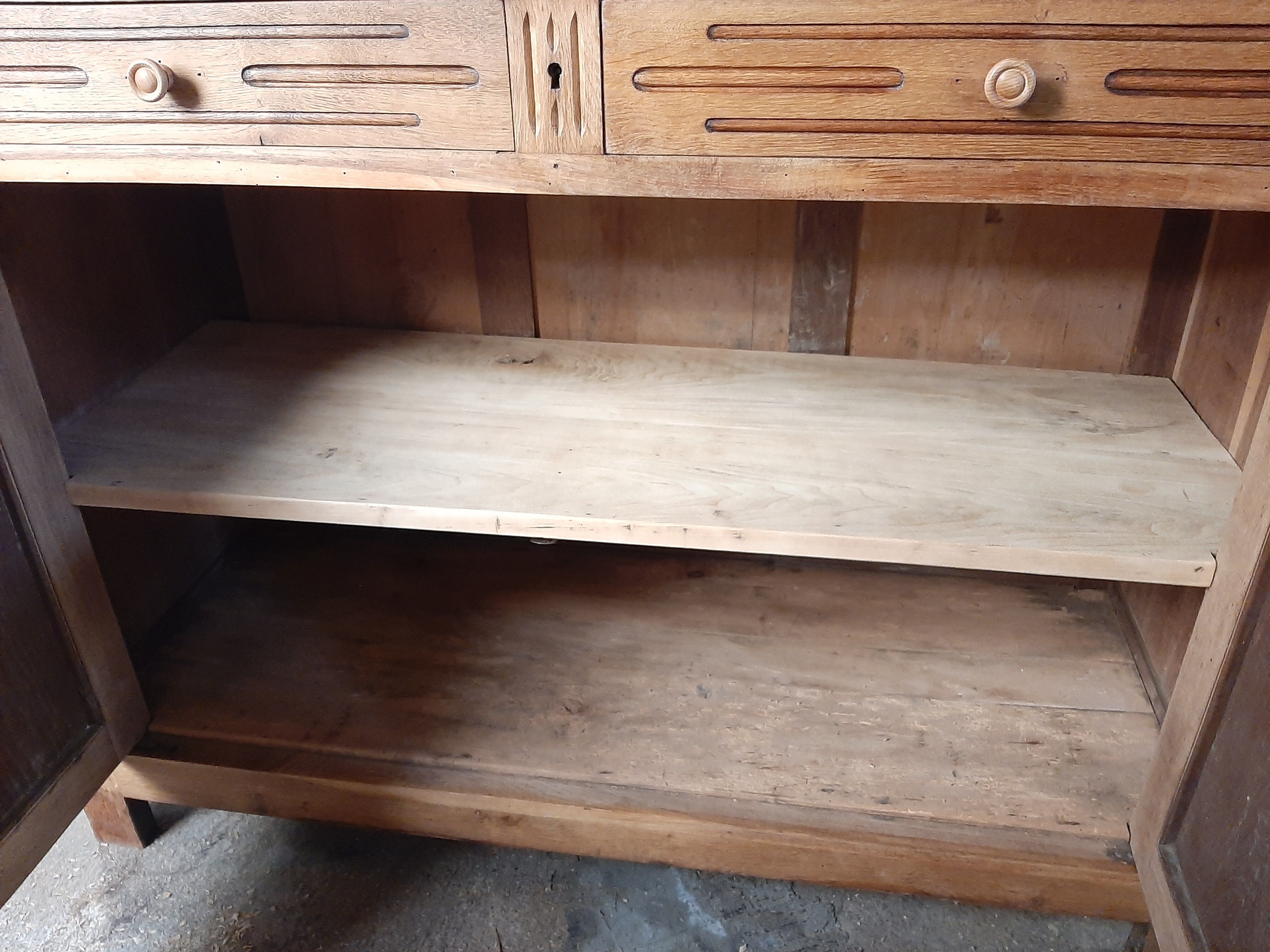 Solid oak buffet