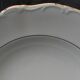 Set of 6 deep porcelain plates. Germany BAVARIA. Gold rim.