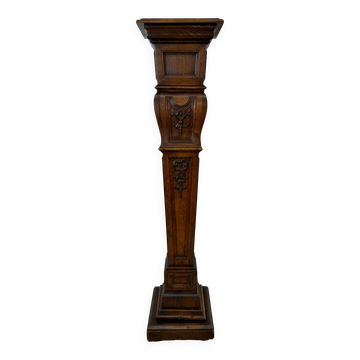 Sellette ancienne en bois sculpté