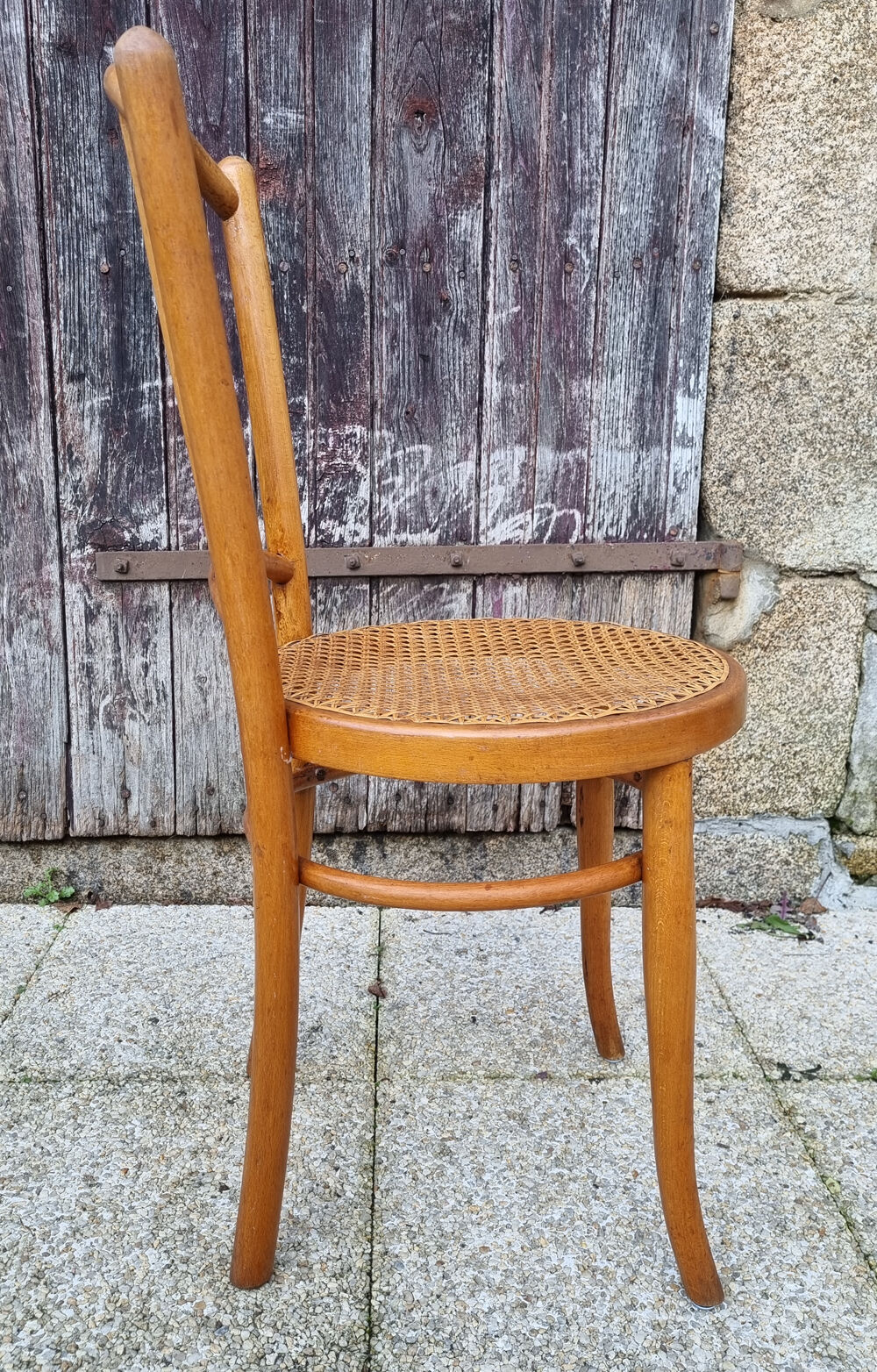 Pair of canned bistro chairs, J. Kohn early twentieth century.