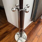 Metal coat rack with 12 hooks - 1970s