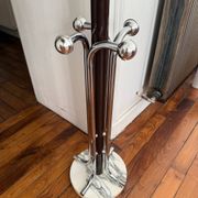 Metal coat rack with 12 hooks - 1970s