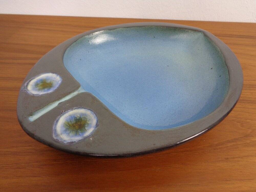 Studio ceramic bowl by Keramag Keralith, Czech Republic, 1960s