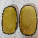 8 old GIEN oyster plates + 2 serving dishes
