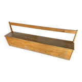 Vintage nursery school chest bench 1980s in pine