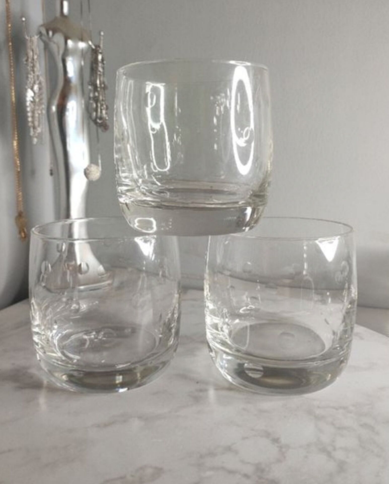 Vases with round reliefs