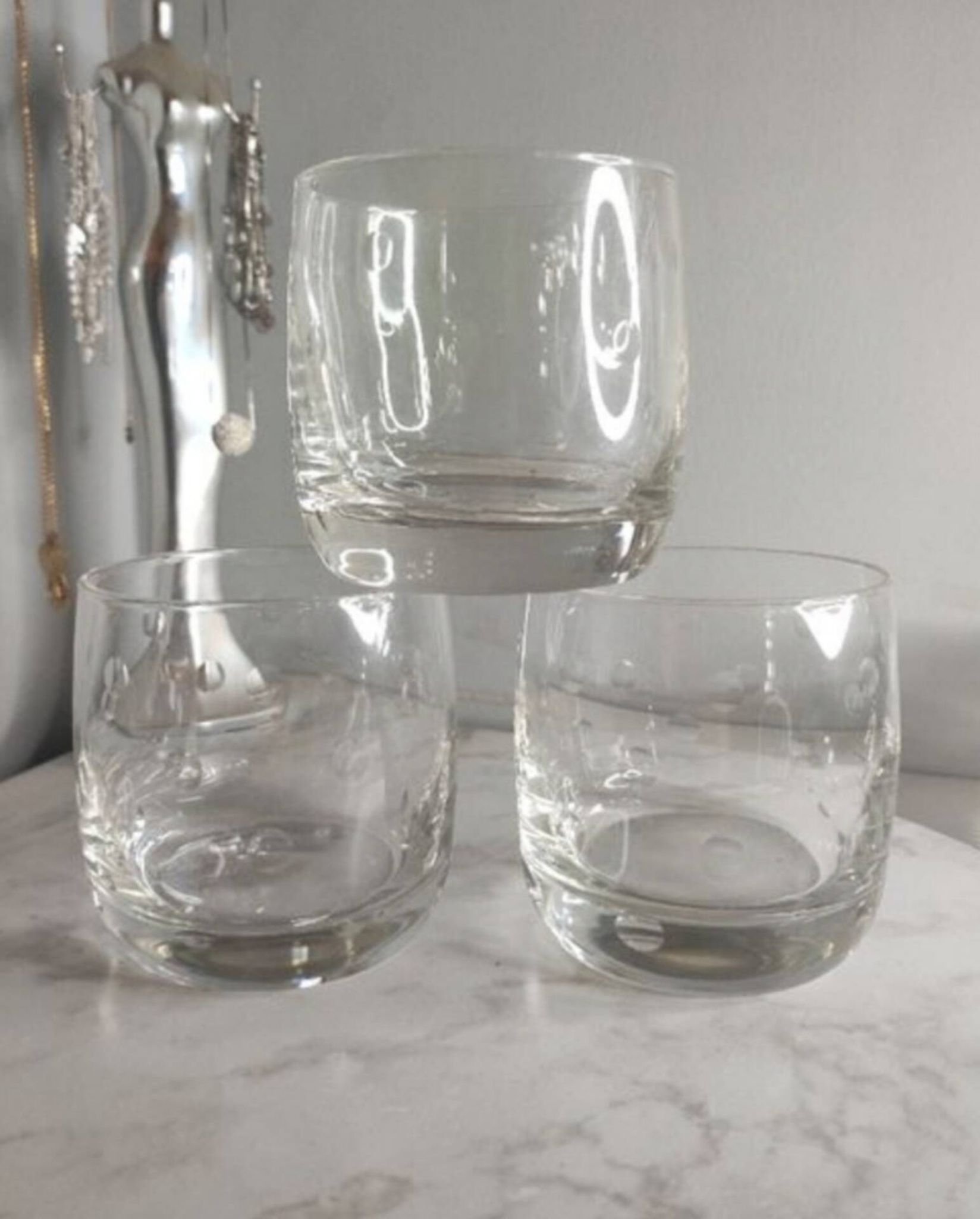 Vases with round reliefs