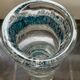 Vintage cylindrical crystal vase with inclusion