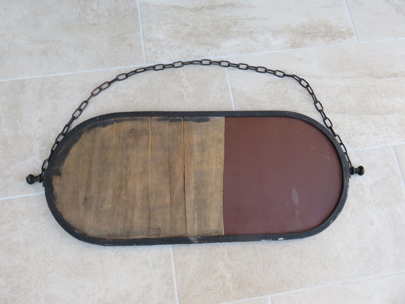 Oval mirror 70x29cm