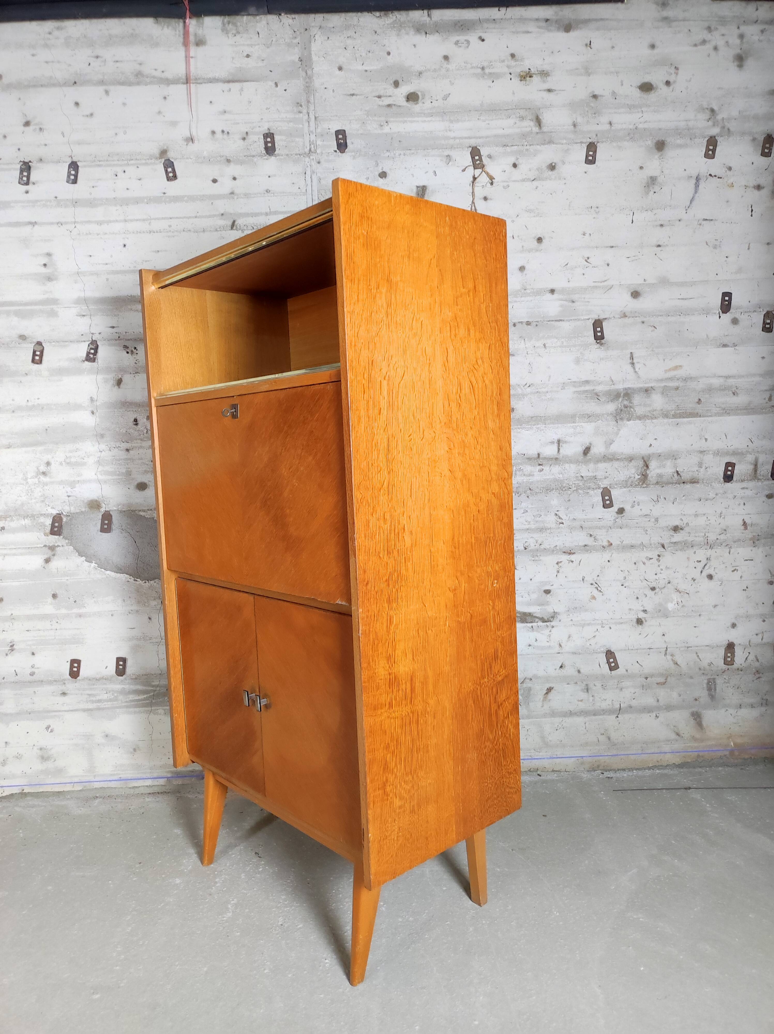 Secrétaire vintage pieds comaps