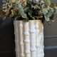 Vintage Italian ceramic cache pot "bamboo"