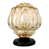 Wall lamp in gilded bubble glass