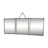 Triptych barber mirror 53x22cm