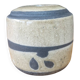 Vintage ceramic rakku pot vase signed