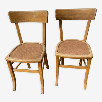 Duo of bistro chairs