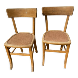 Duo of bistro chairs