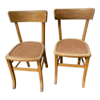 Duo of bistro chairs