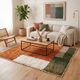 Handwoven traditional artisan rug 2/3 m