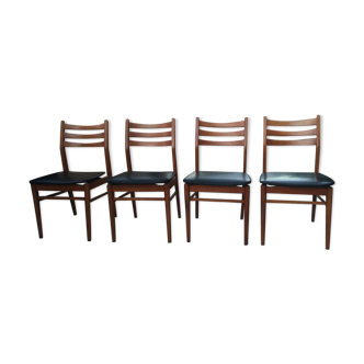 Ensemble de 4 chaises scandinave