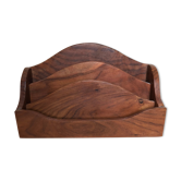 Wooden mail holder