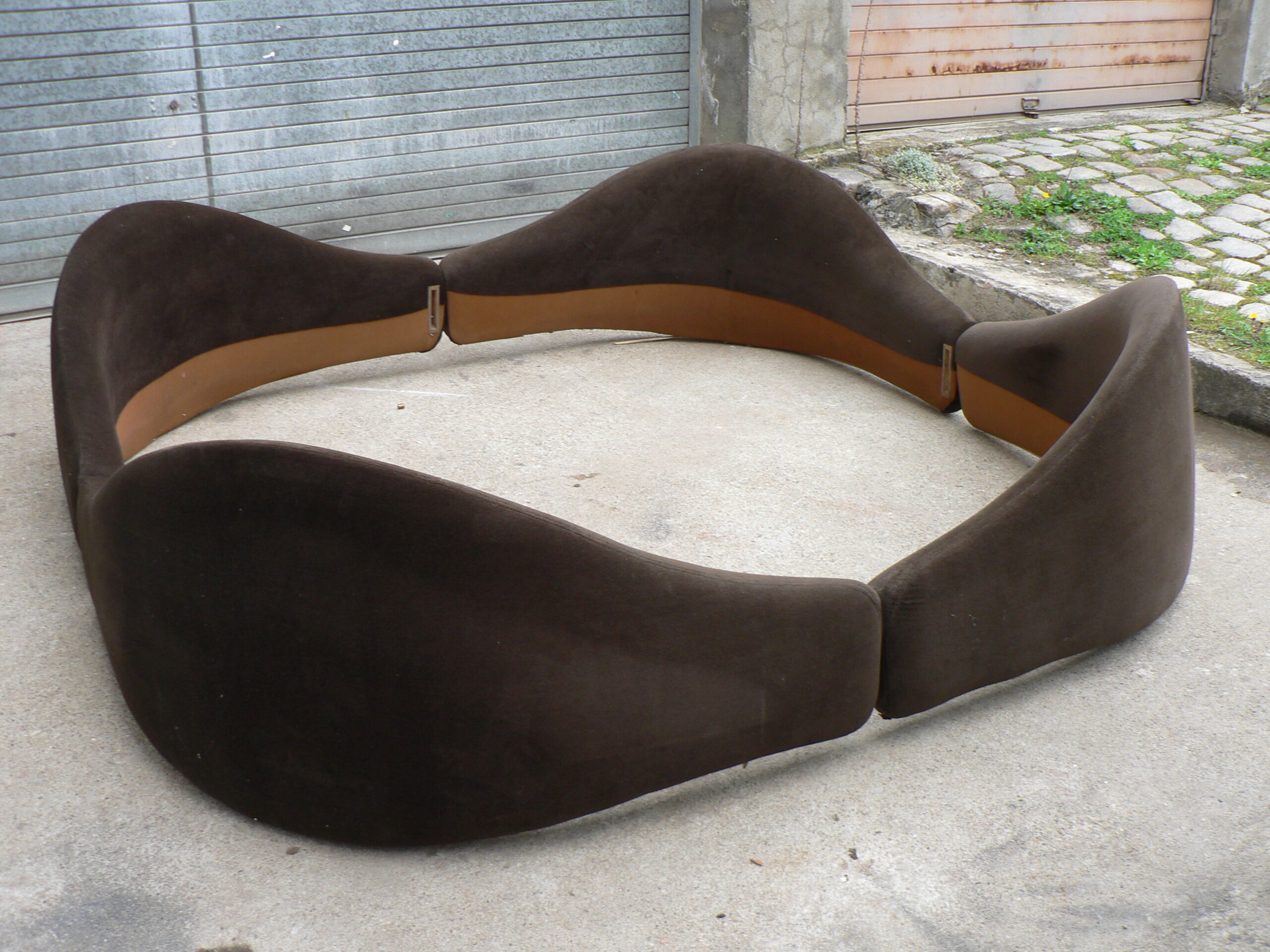 Lit anémone Govin Bernard vintage 200cm