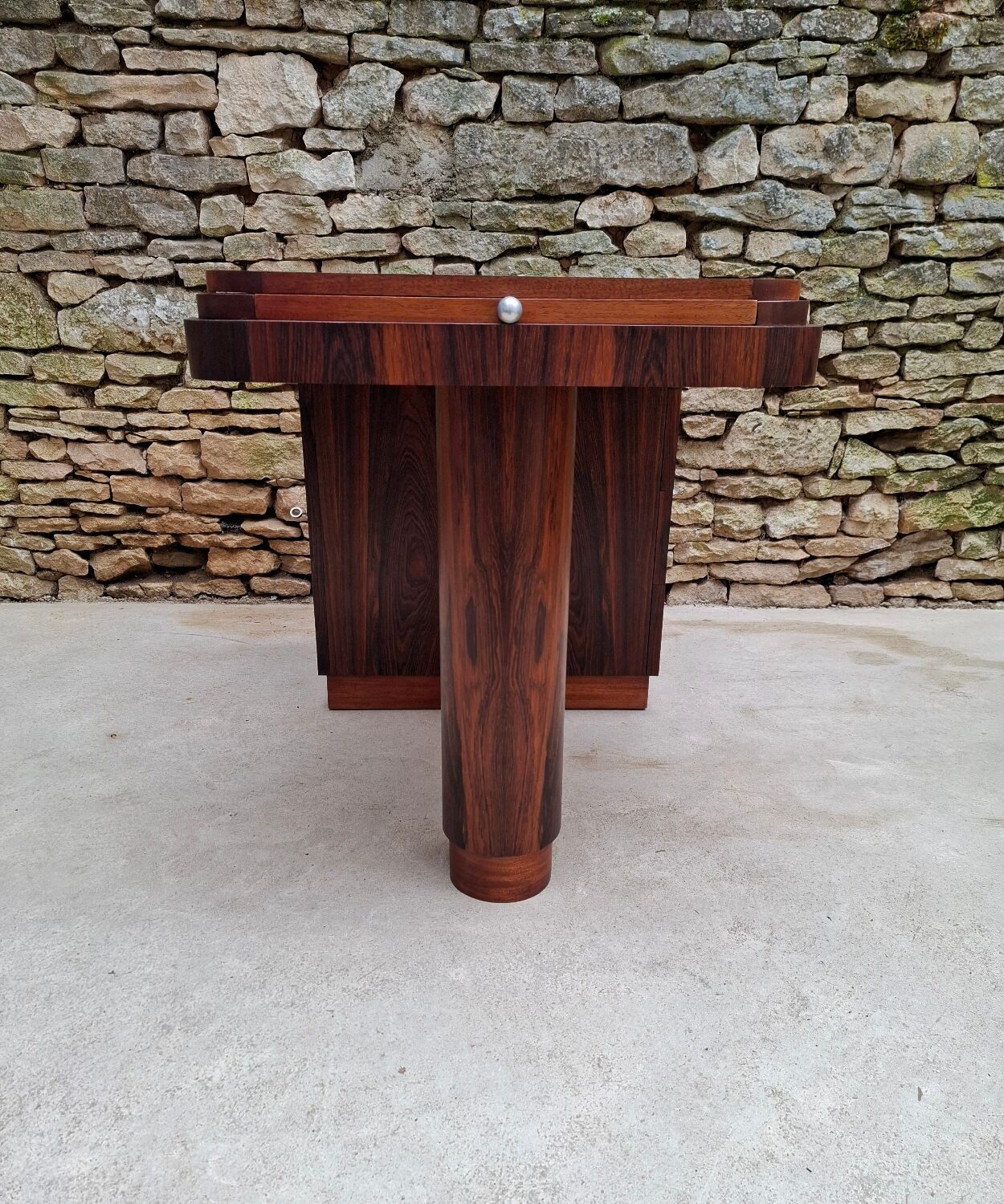 Art Deco Desk in Macassar Ebony