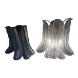 Pair of Murano glass wall sconces