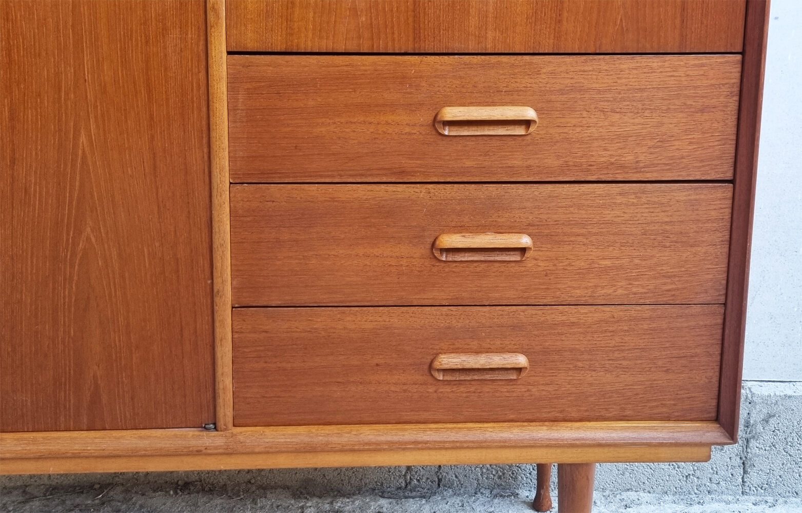 Buffet, Scandinavian enfilade, made in Denmark, vintage, 60s
