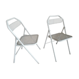Pair of folding garden chairs