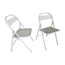 Pair of folding garden chairs