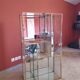 Vitrine étagère, bar laiton et miroir années 70