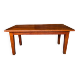 Table basse vintage de ferme en chêne, circa 1950