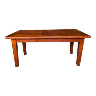 Vintage oak farmhouse coffee table, circa 1950's