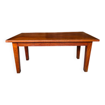 Vintage oak farmhouse coffee table, circa 1950's