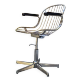 70s chrome metal armchair