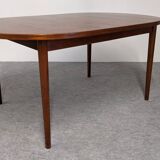 Oval extendable teak table by Nils Jonsson for Troeds 50s/60s
