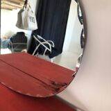 Old chissed oval mirror