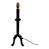 Black wrought iron lamp base, in the style of Jean-Pierre Ryckaert, circa 1950-1960