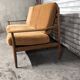 Vintage Scandinavian teak sofa bench from the 1960s.