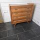 Commode en rotin et bois, années 60