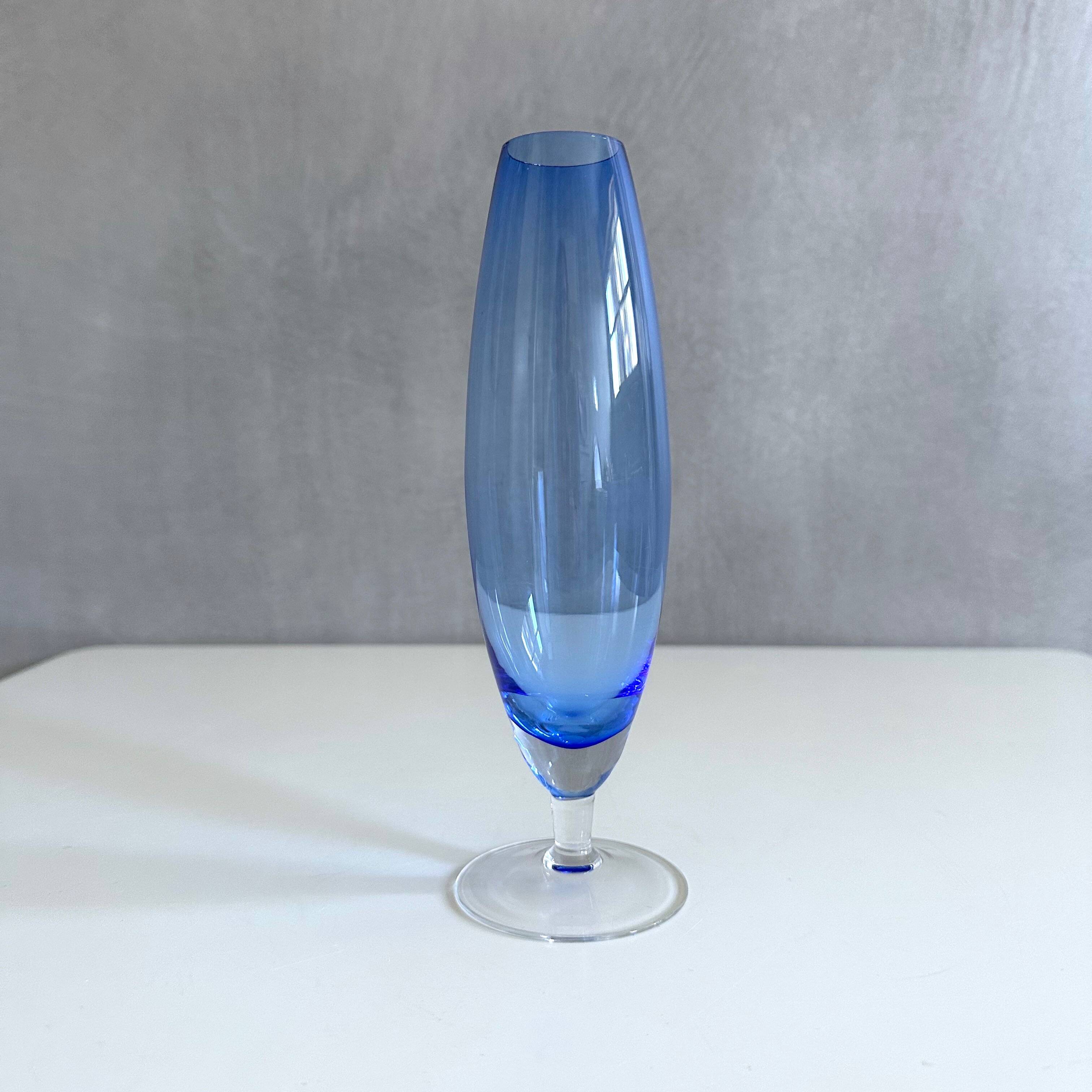 Mid-century glass vase collection, 60's vases, vintage interior