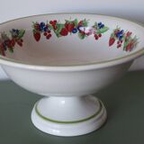 Large ceramic fruit bowl with red fruits