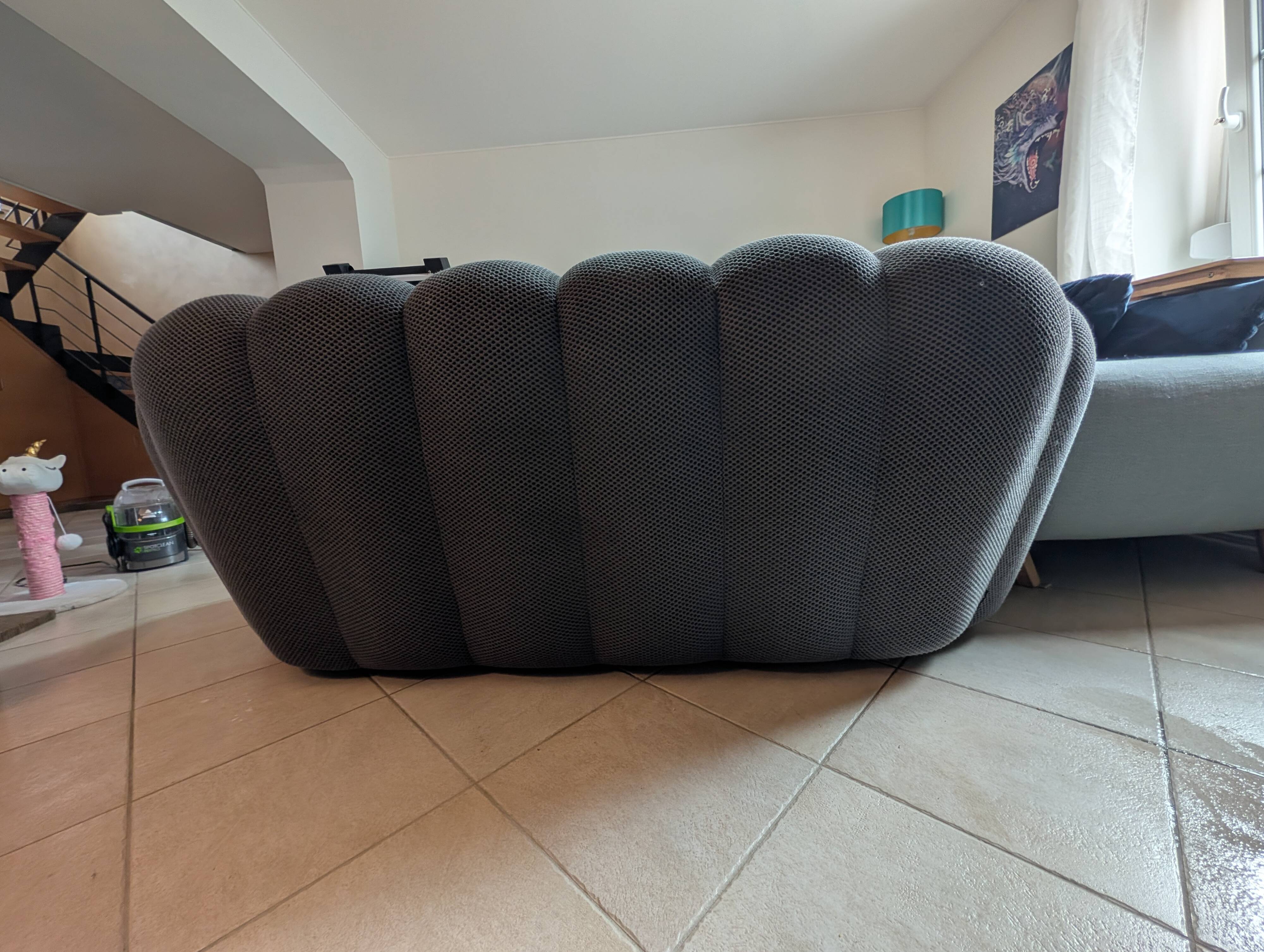 Bubble 2-seater sofa by Sacha Lakic for Roche Bobois – 3D Grey fabric